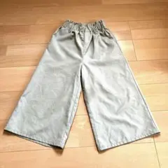 グリーンロングワイドパンツ　黄緑　150サイズ　夏