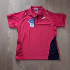 [セール中]YONEX 赤 ポロシャツ　女性用 XOサイズ