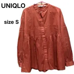 UNIQLO /ユニクロ 長袖シャツ チュニック S オレンジ