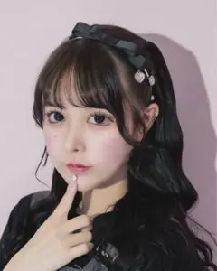 ハートビジューリボンカチューシャ ピンク pium
