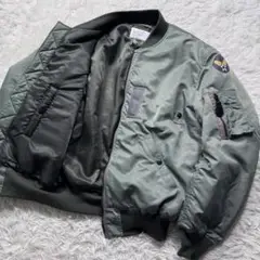 美品✨U.S.AIR FORCE フライトジャケット　B-15D グリーン 44