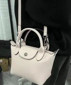 新品 ロンシャン レザー ハンドバッグ トート