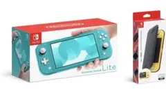 Nintendo Switch LITE +フリップカバー(保護フィルム)
