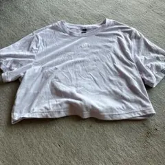 adidas STUDIO 薄紫色 クロップドTシャツ XS
