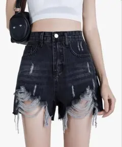 [LY VAREY LIN] デニム　ショートパンツ　Lサイズ