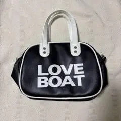 LOVE BOAT ハンドバッグ ブラック/ホワイト