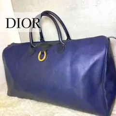 【超美品】 DIOR トロッター オバール PVC ネイビー 旅行 大容量