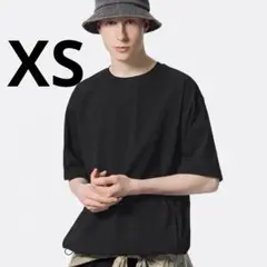 【新品】ドライストレッチオーバーサイズT GU XS ブラック 黒