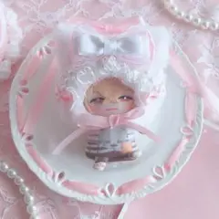 にじぱぺっと 10cmぬい服 もふもふねこの被り物