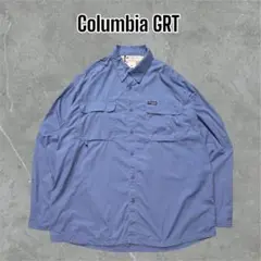 【レア】Columbia GRTシリーズ アウトドアトラベルシャツ XL ブルー