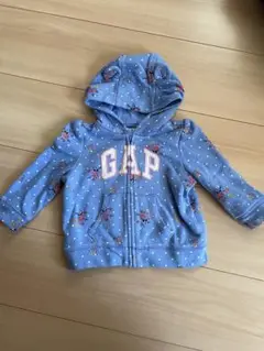 GAP ベビー服　size70 クマさん　青　花柄　パーカー
