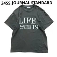 24SS JOURNAL STANDARD LIFE箔ロゴハーフスリーブTシャツ