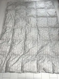 【西川】羽毛掛け布団（肌掛け）シングルロング　グレー