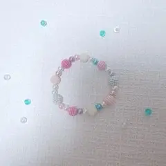 カラフルビーズブレスレット