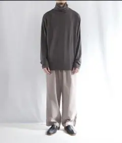 CONFECT ウォッシャブルウール タートルネックプルオーバー　20AW