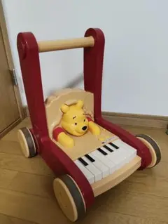 【エコメルカリ便のみ】プーさん　おしりふりふりウォーカーピアノ　歩行器　手押し車