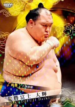北勝富士 前頭 キラカード版パラレル BBM 2025 大相撲カード