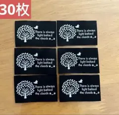 【限定品 30枚】　刺繍タグ　布タグ　ハンドメイド作品に
