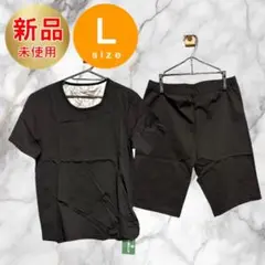 サウナスーツ Lサイズ JOMLUN 半袖 短パン ブラック 新品未使用