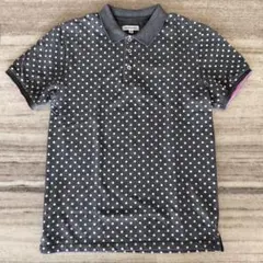 アーバンリサーチ ドット　水玉　ポロシャツ　グレー　ピンク　美品