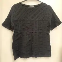 RICHE BEAU 黒 半袖トップス 新品タグ付L