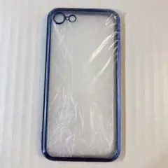 IPhone SE3 / SE2 / 8 / 7 ケース クリア ブルー 保護