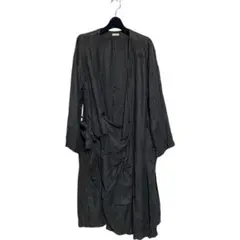 美品/KAPITAL/リネン/ラップコート/XS/BLACK