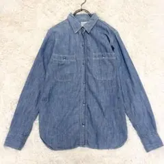 or slow オアスロウ シャンブレーシャツ デニムシャツ サイズ1