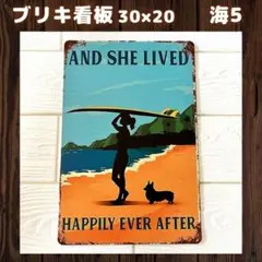 海5ブリキ看板ハワイアン雑貨サーフィンビーチアメリカレトロ雑貨インテリア1A