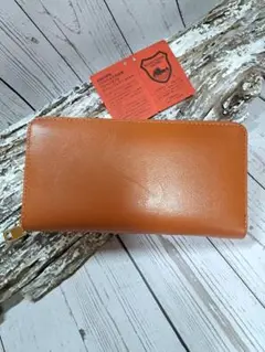 現品限り☆新品☆国産栃木レザー☆本革☆ラウンド型長財布☆送料無料☆市販商品☆