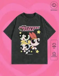 パワーパフガールズ プリントTシャツ 100％コットン