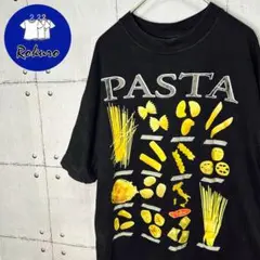 ROYAL CUPロイヤルカップ　パスタ　ビックプリント半袖TシャツSサイズ