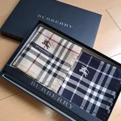 BURBERRY ハンカチ 2枚組 箱付き
