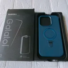 iPhone 14Pro ソフトケース 磁気リング スタンド機能付き ネイビー