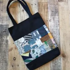 ミナペルホネン パッチワーク　トートバッグ　4 サブバック　帆布　ハンドメイド