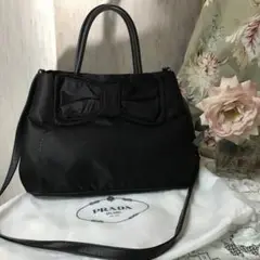 美品!プラダリボンバッグ プラダショルダーバッグ