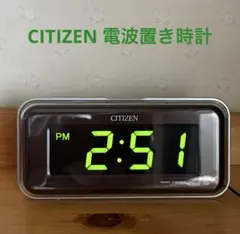 CITIZEN 電波置き時計8RZ028 LED表示 リズム②