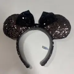 ミッキー ミニー 耳 スパンコールカチューシャ