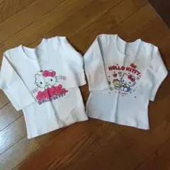 ハローキティ サンリオ 肌着 2枚セット サイズ100 あったか素材