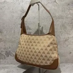 ほぼ未使用 ブルックスブラザーズ ワンショルダーバッグ レザー ロゴ 茶