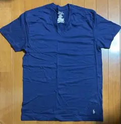 ポロラルフローレン ネイビー Vネック Tシャツ M 新品