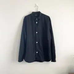 【美品】LOLO レーヨンシャツ　ブラック　光沢感　ロロ　日本製