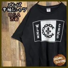クルックス キャッスルス メンズ ブラック Tシャツ USA古着 半袖 黒