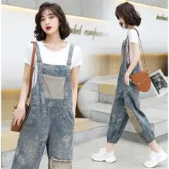 超人気. デニムサロペット女性大人気新品レディース可愛21