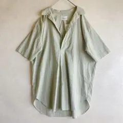 美品 アングリッド リネンコットン オーバーサイズ シャツ ゆったり