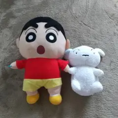 クレヨンしんちゃんとシロ ぬいぐるみ ２点