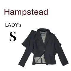 レディースSサイズ HAMPSTEAD シルクブレンドスーツ 黒色 春秋