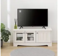 【美品】ニトリ リズバレー TVボードテレビ台　SLM32V WH カントリー調