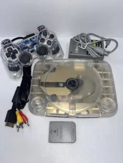 SONY PS One クリスタルホワイト スケルトン 本体セット