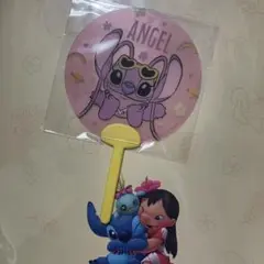 OH MY CAFE スティッチ 予約特典うちわ エンジェル